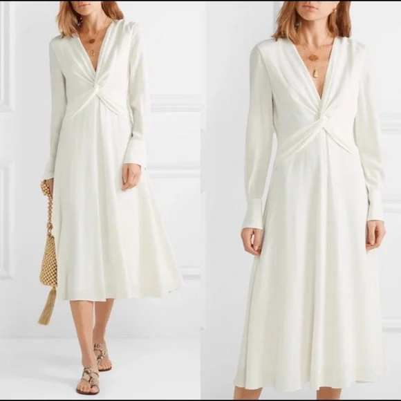 Equipment Faun Dress in Natural White - Picture 2 of 9